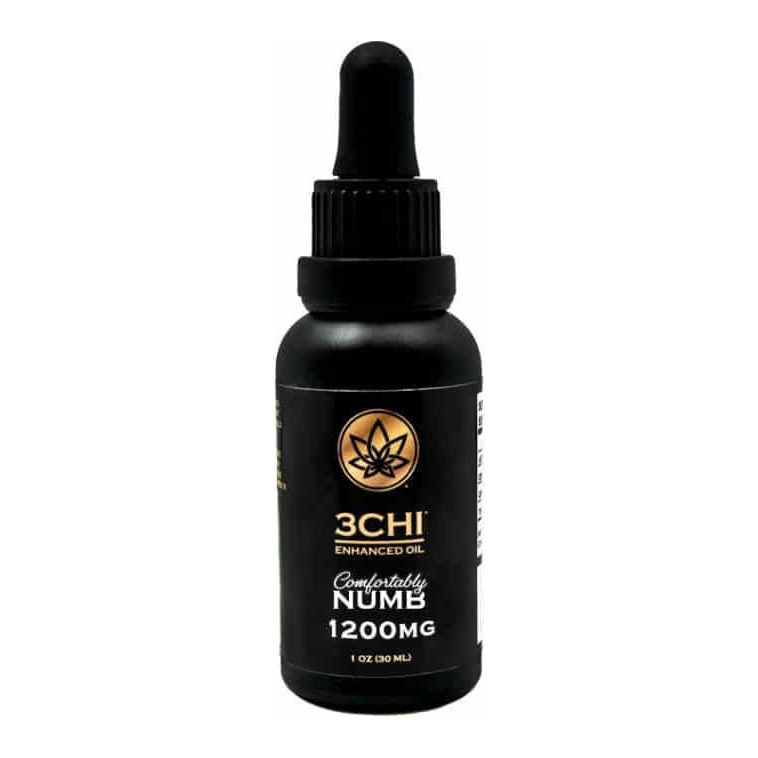 3 CHI COMFORTABLY NUMB DELTA 8 1200MG TINCTURE - Puff Love Smoke Shop