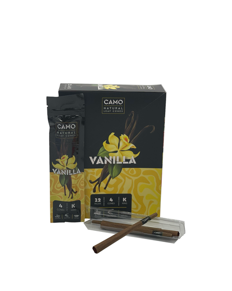 Camo Natural Leaf Cones (4Ct)