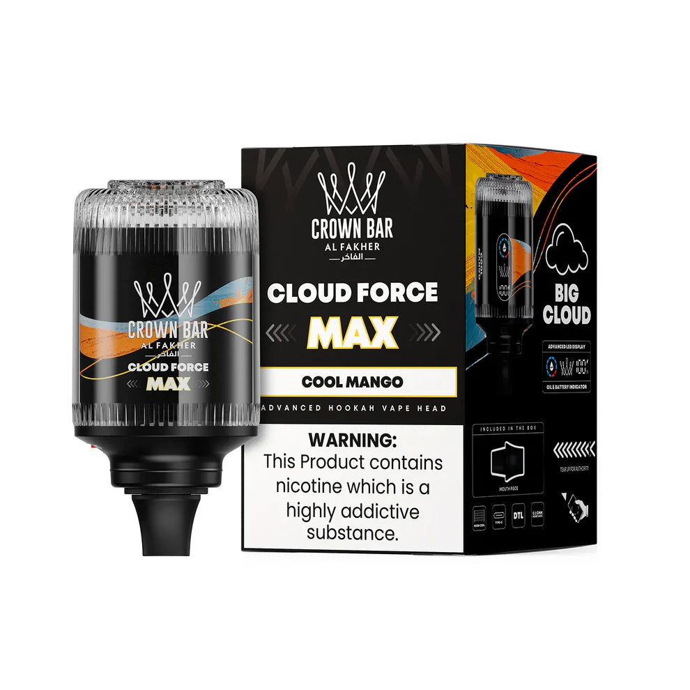 AL FAKHER CROWN BAR CLOUD FORCE MAX HOOKAH HEAD 50K PUFFS  (SB2024)