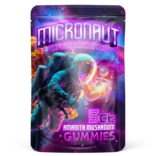 Purple Magic Amanita Mushroom Gummies (3000Mg, 5Ct)