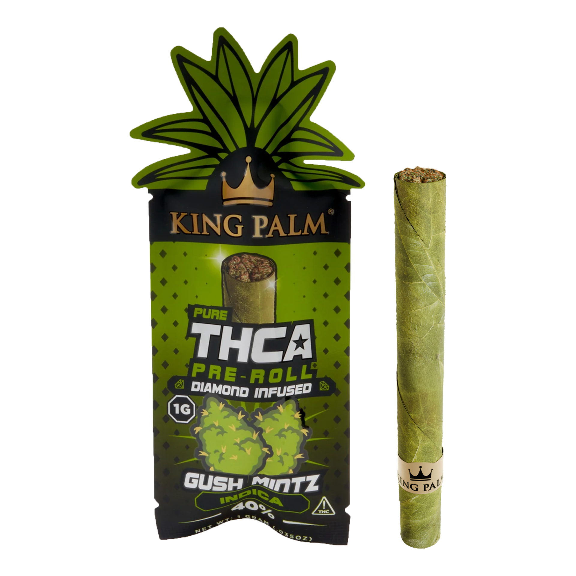 HEMP LIVING X KING PALM 1G THCA DIAMOND INFUSED PRE ROLL (1CT)