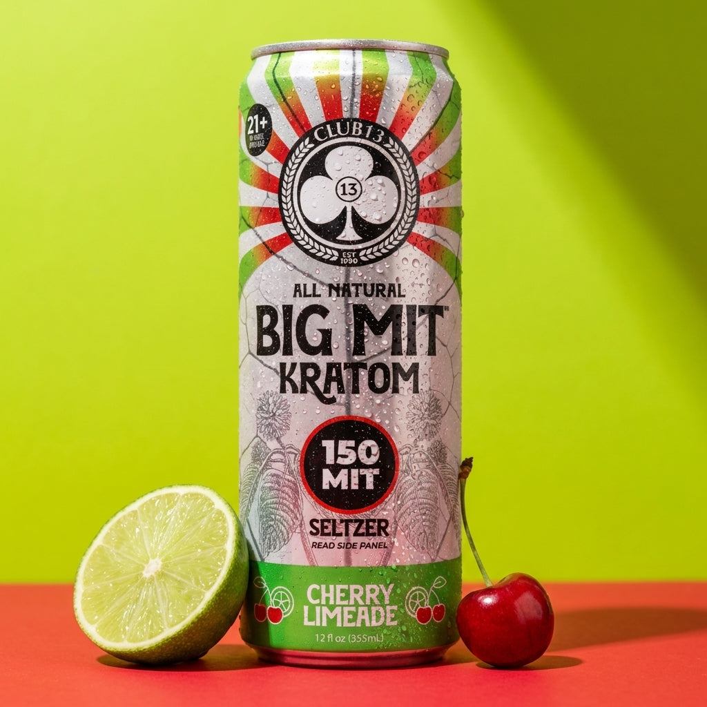 Club 13 Kratom Seltzer 150mit – Cherry Limeade