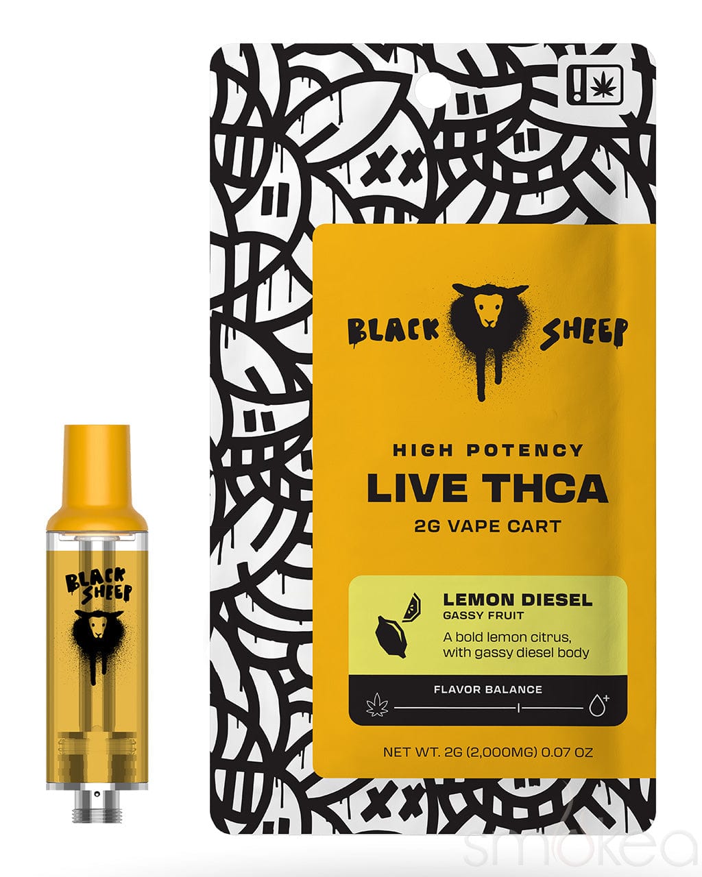 BLACK SHEEP 2G LIVE THCA CARTRIDGE