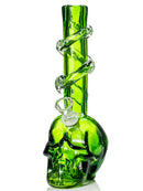 Skull Face Base Glass Water Pipe - 6�