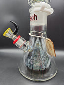 Cheech Glass 23" Etched Matrix 3-Part Modular Beaker Water Pipe