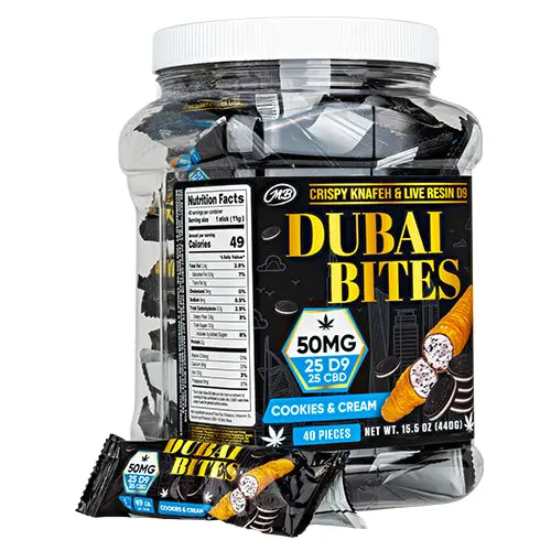 CRISPY BLUNTS DUBAI BITES D9 + CBD (50MG X 1CT)