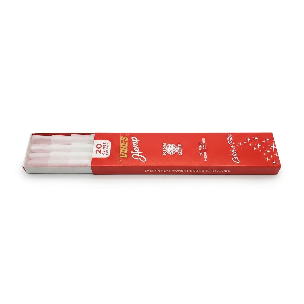 Vibes Cones King Size - Hemp - Red Box