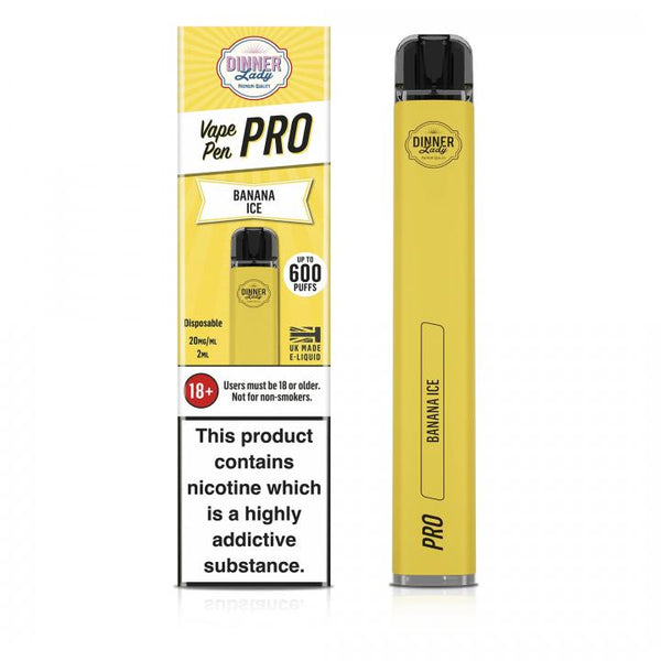Dinner Lady Vape 1500 Puffs (3%) - Banana Ice