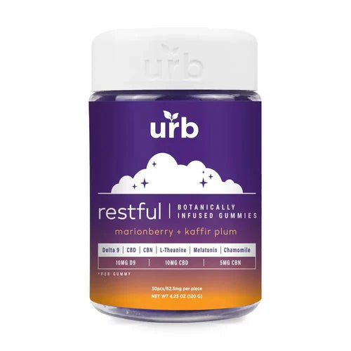 URB RESTFUL BOTANICALLY INFUSED GUMMIES 1875MG