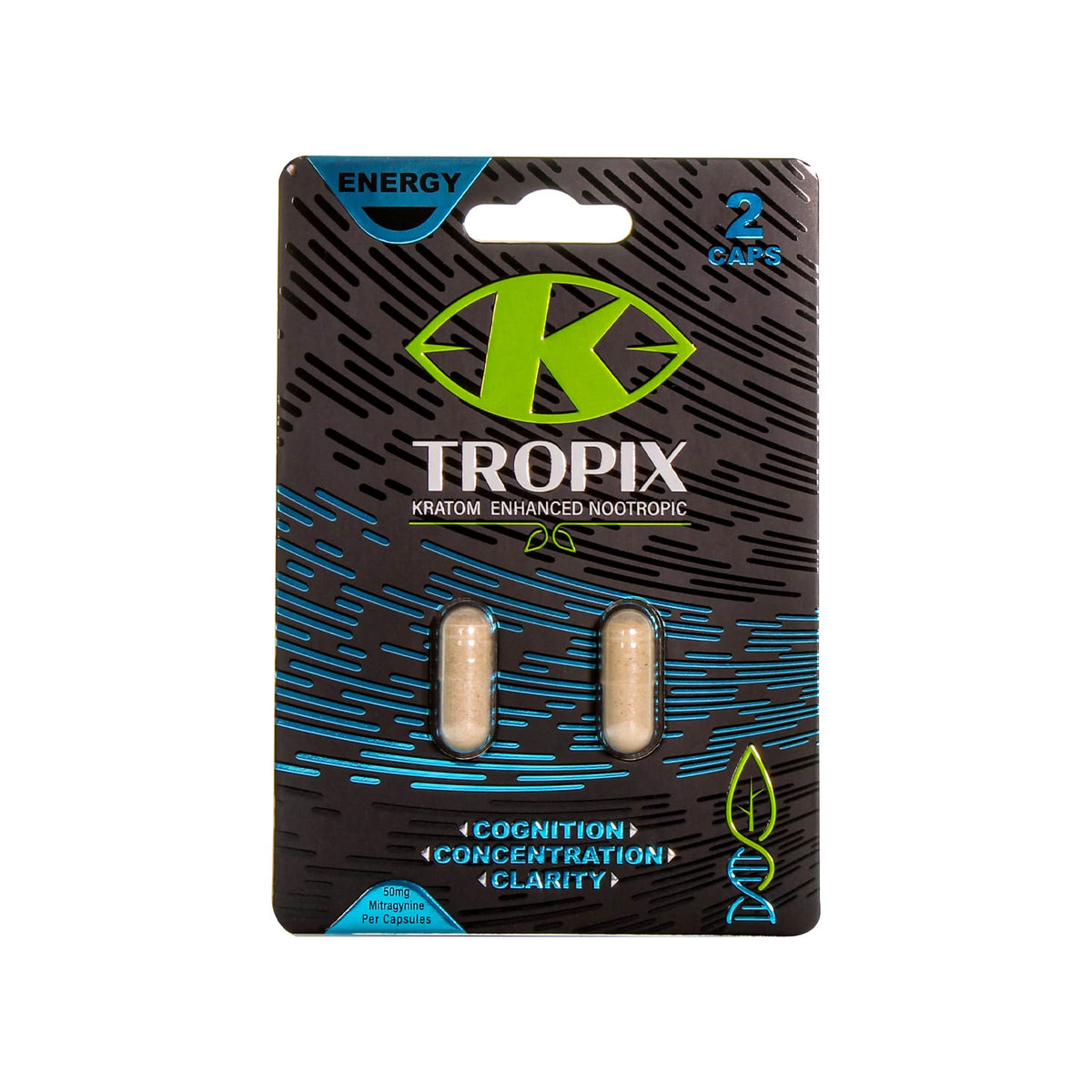 HUSH TROPIX KRATOM ENHANCED NOOTROPIC SHOT 100MG MITRAGYNINE