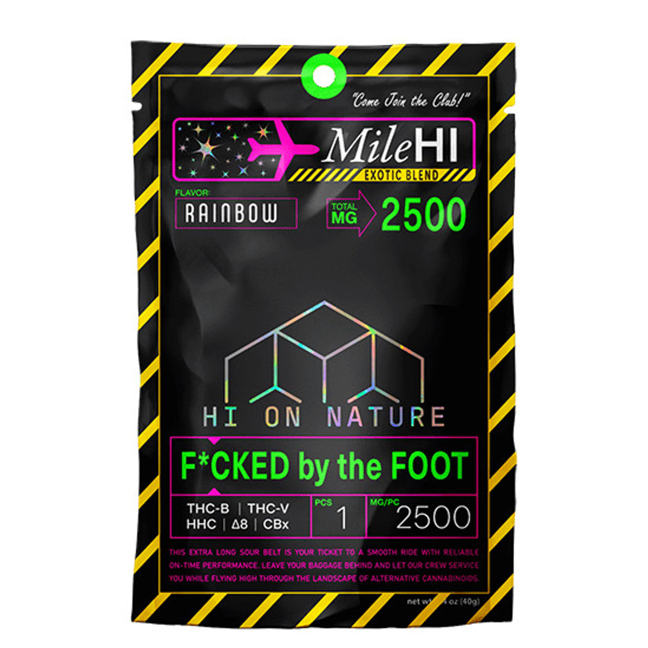Hi On Nature Mile Hi F*Cked By The Foot 2500Mg Gummies