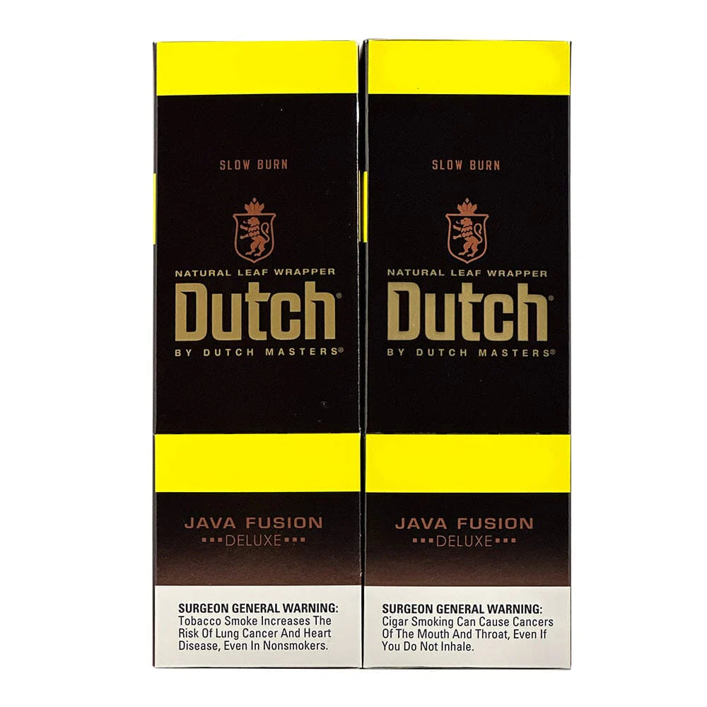 DUTCH NATURAL LEAF WRAPPER CIGARILLOS - JAVA FUSION DELUXE