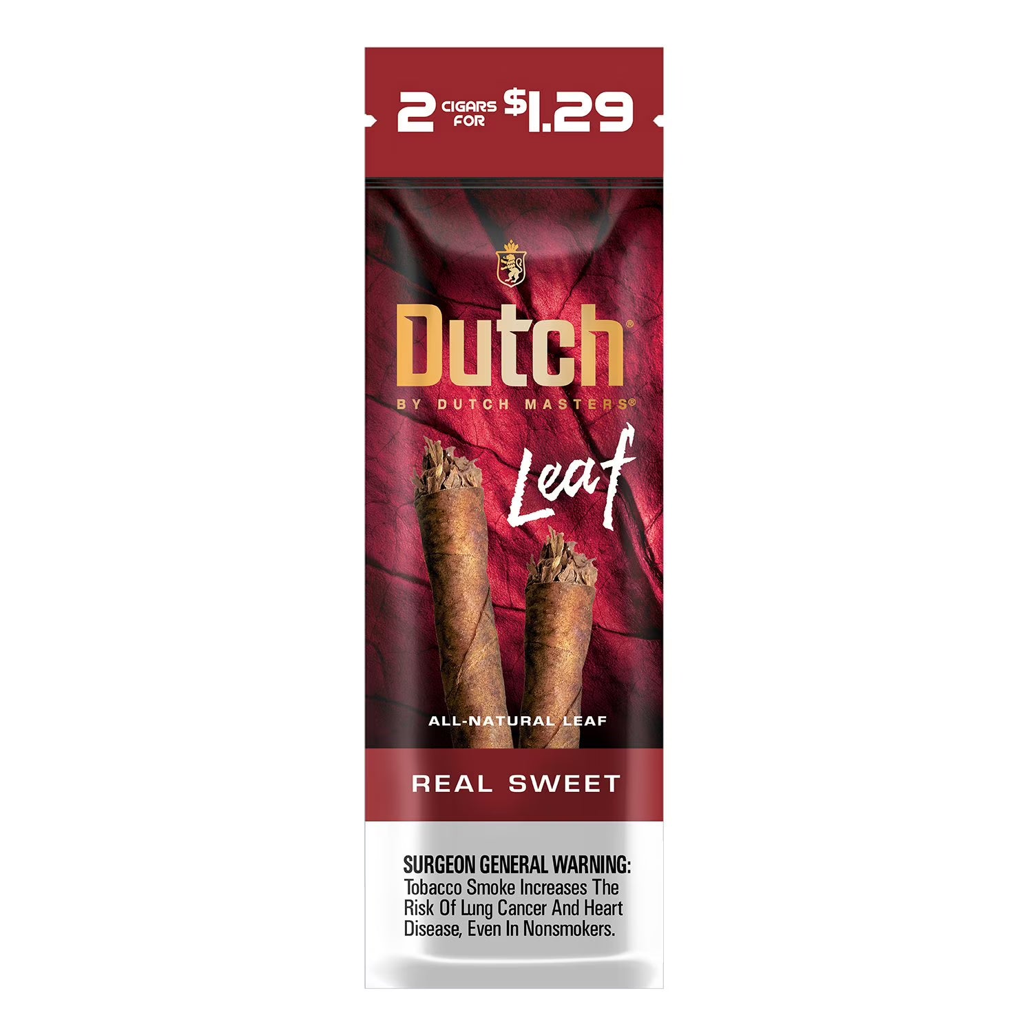 DUTCH ALL NATURAL LEAF CIGARILLOS -