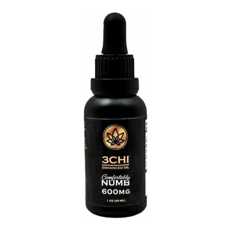 3 CHI COMFORTABLY NUMB DELTA 8 600MG TINCTURE - Puff Love Smoke Shop