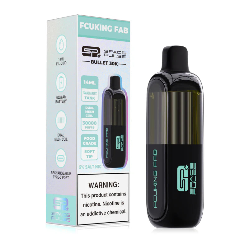 SPACE PULSE BULLET 30K PUFF ZERO NICOTINE DISPOSABLE