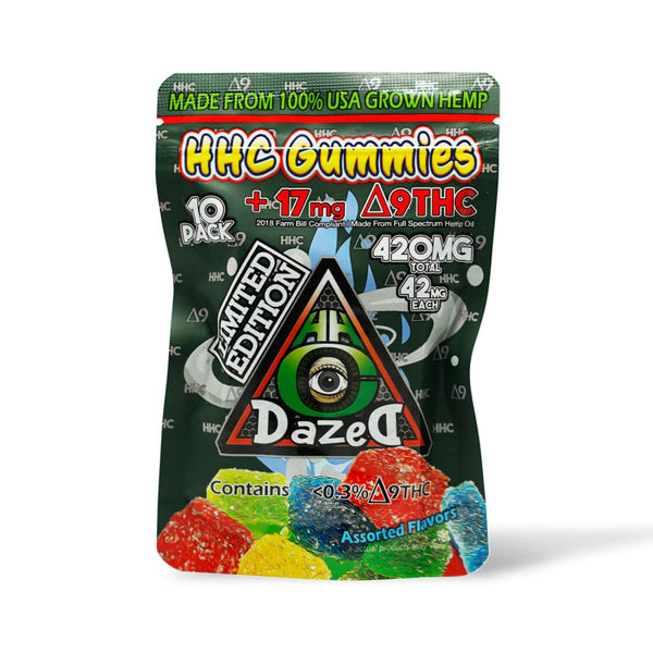 Dazed Delta 9 170Mg HHC 250Mg Gummies