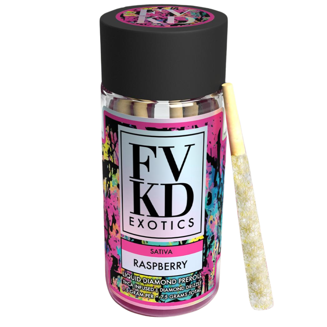 FVKD Exotics THCA 7.5G Pre-Rolls (5Ct)