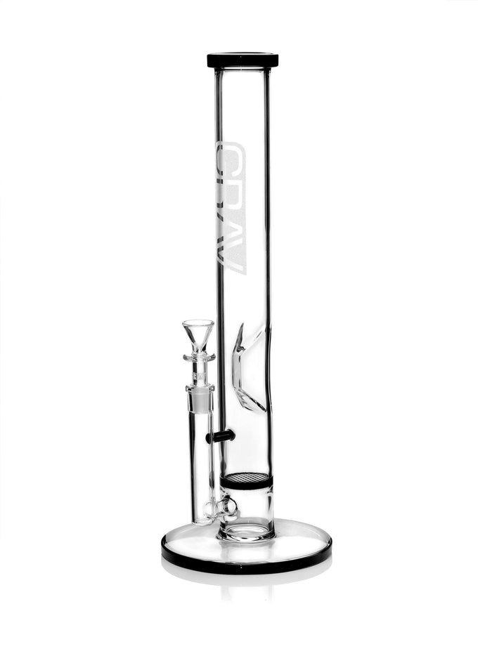 GRAV BLACK ACCENT STRAIGHT BASE WATER PIPE