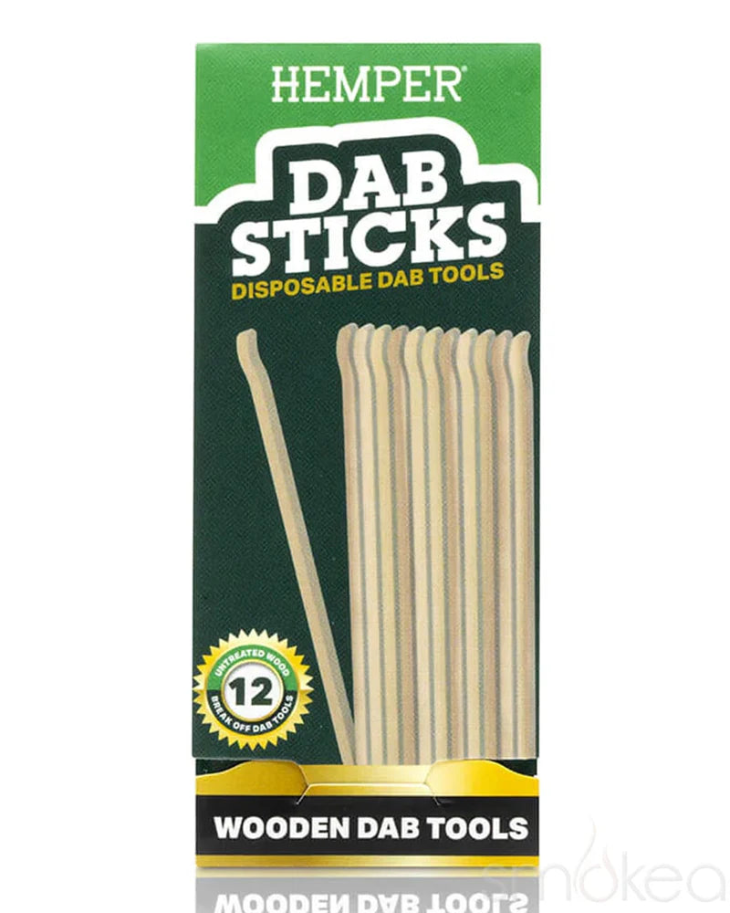 HEMPER WOODEN DAB STICKS (12CT)