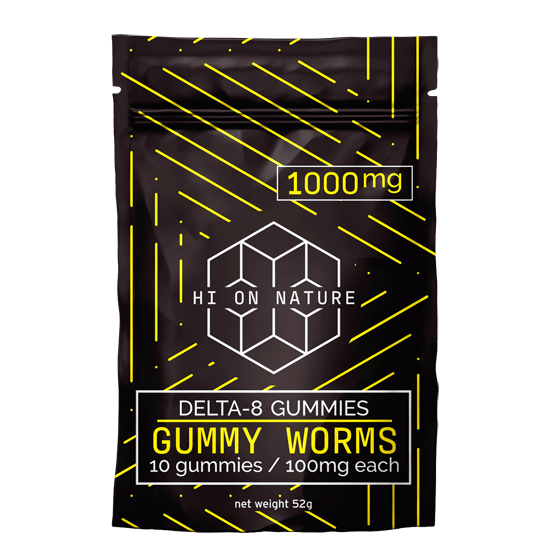 Hi On Nature Delta 8 Gummies 1000Mg Gummy Worms