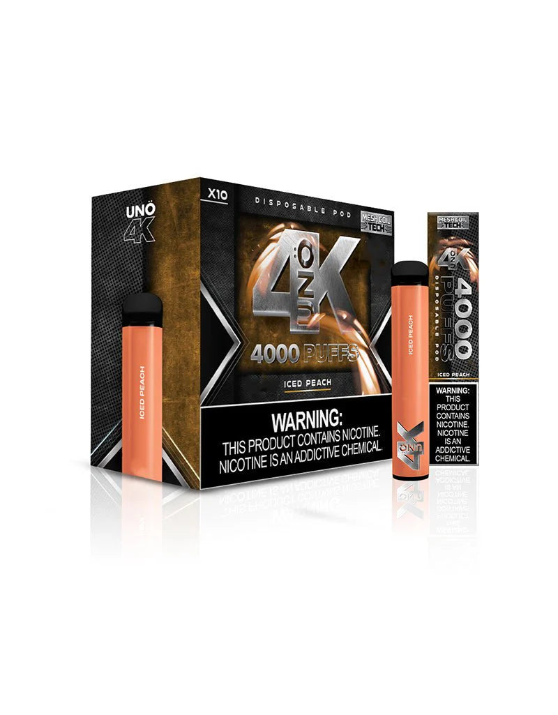 UNO 4K 4000 PUFFS DISPOSABLE (SB2024 COMPLIANT)