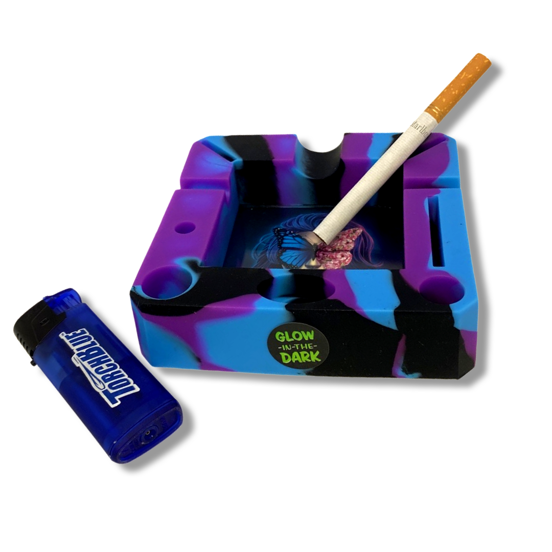 SMOKezilla Silicone Glow-In-The-Dark Ashtray
