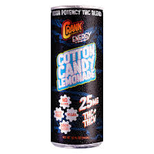 CRANK CANNABIS COTTON CANDY LEMONADE 25MG THC ENERGY DRINK