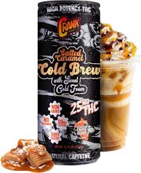 CRANK CANNABIS SALTED CARAMEL COLD BREW 25MG THC DRINK
