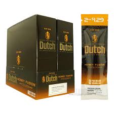 DUTCH NATURAL LEAF WRAPPER CIGARILLOS - HONEY FUSION GOLDEN