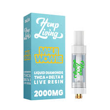 Hemp Living THCA + D8 2G Live Resin Diamond Cartridge