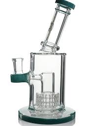 Matrix Perc With Banger Green/Clear Water Pipe Fm1099