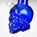 Skull Face Base Glass Water Pipe - 6�