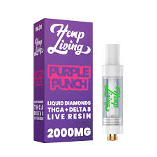 Hemp Living THCA + D8 2G Live Resin Diamond Cartridge