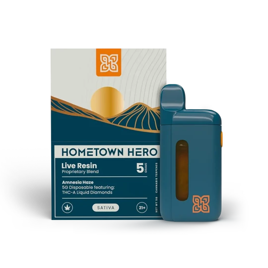 Hometown Hero THCA Live Resin Disposable (5G)