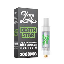 Hemp Living THCA + D8 2G Live Resin Diamond Cartridge