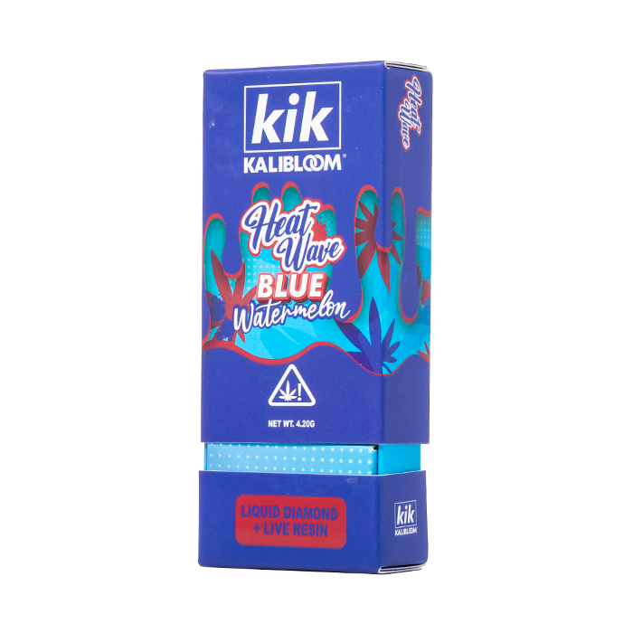 Kik Heat Wave 4.2G Liquid Diamond Live Resin Disposable - BLUE WATERMELON
