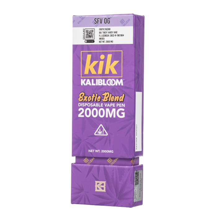KIK Exotic Blend D8 THCP HHCP HHC 2000Mg Disposable