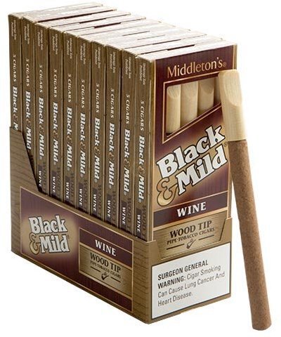 Black & Mild Cigars Wine Wood Tip 5 Pack