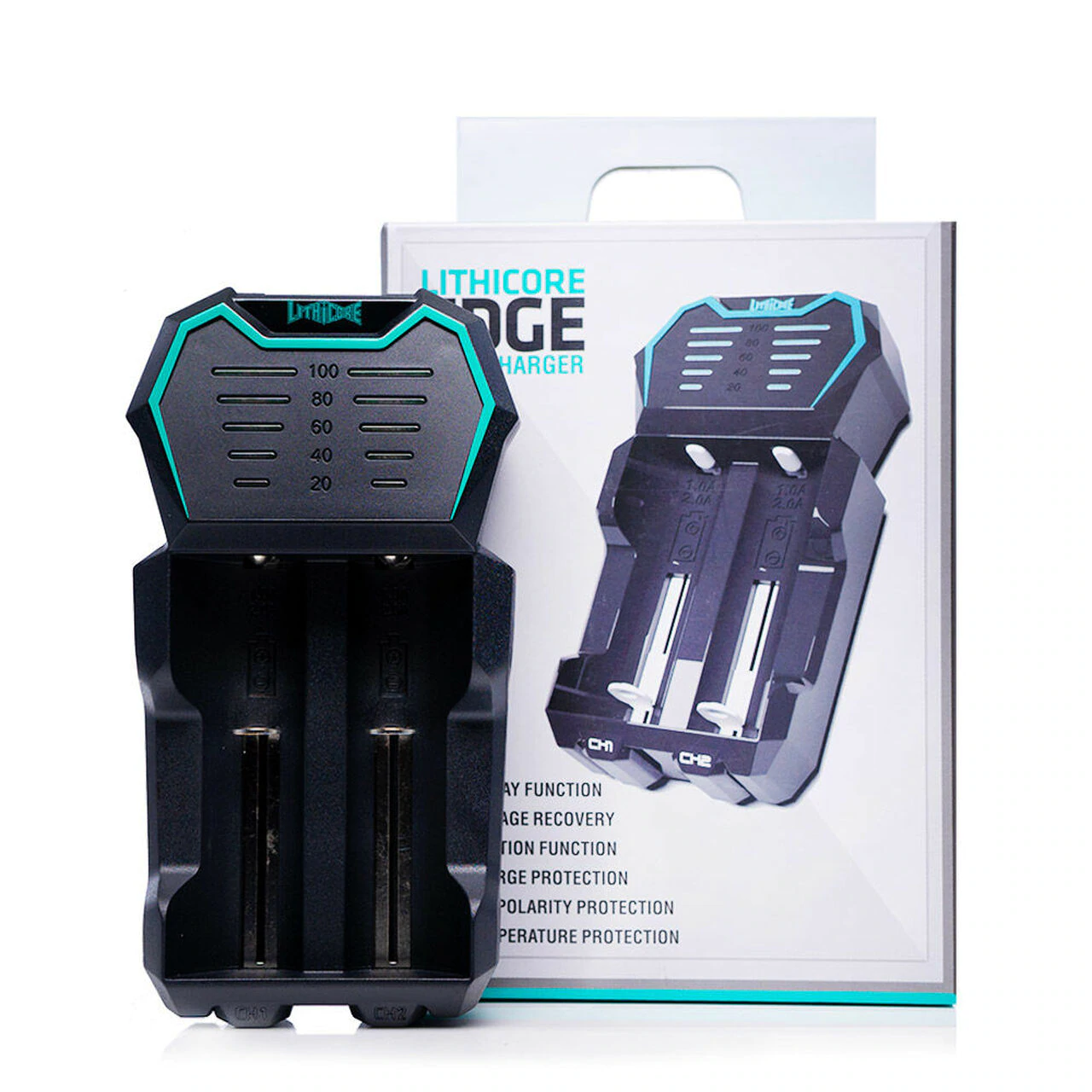 Lithicore Edge 2-Bay Charger