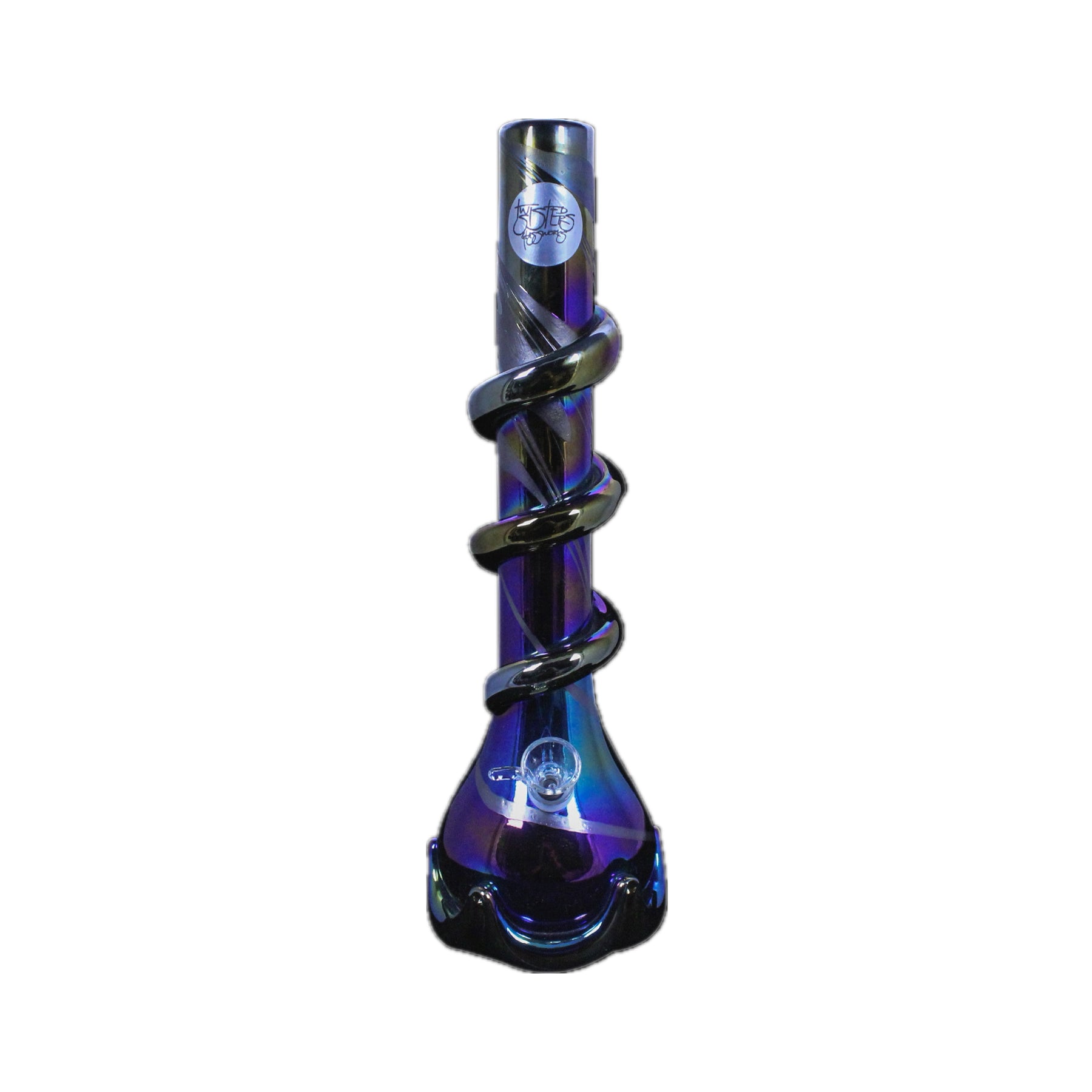 Twisted Sister Glassworks 16" Genie Vase W/ Wrap (Lt3)
