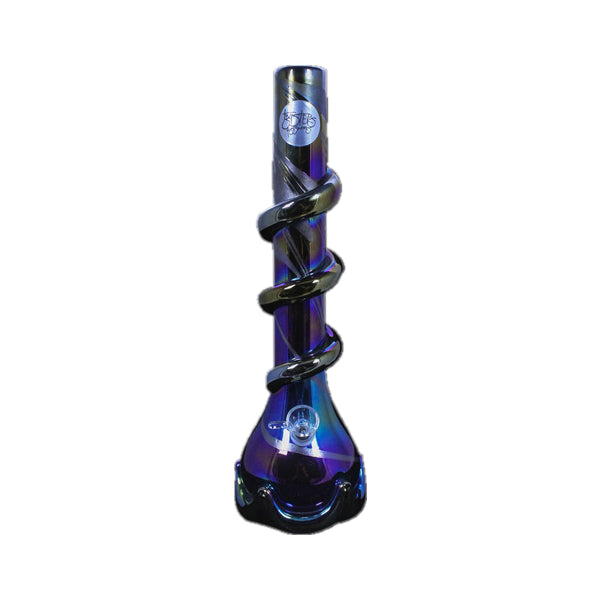 Twisted Sister Glassworks 16" Genie Vase W/ Wrap (Lt3)