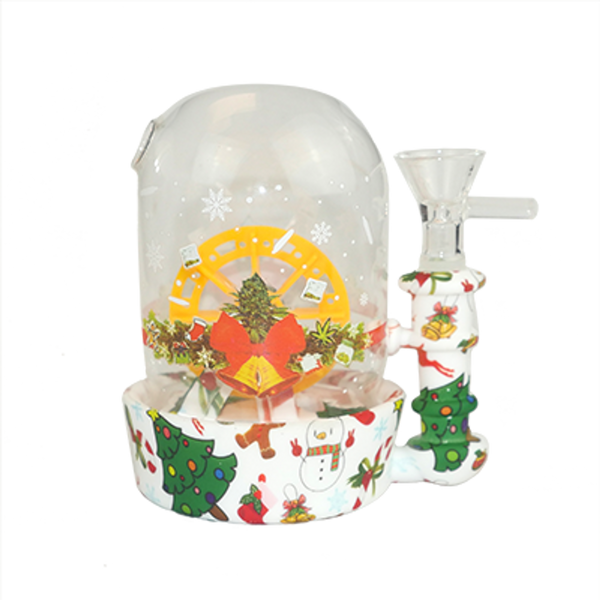 5" Silicone Xmas Waterwheel Water Pipe Box Set