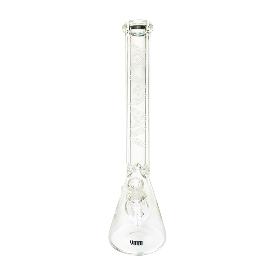 MAV Glass 18.9Mm Beaker Glow In The Dark Tribal