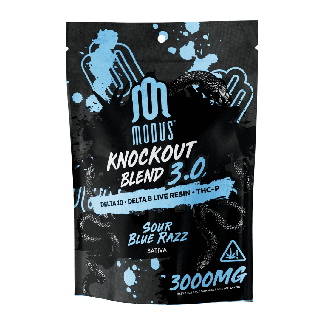 Modus Knockout Blend 3.0 D8 D10 THCA (3000Mg) Gummies Modus Knockout Blend 3.0 D8 D10 THCA (3000Mg) Gummies