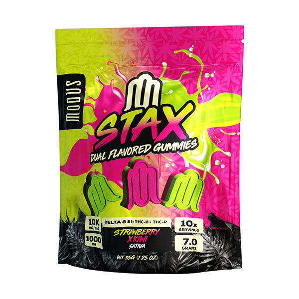 MODUS STAX D9/D8/THCP 1000MG DUAL FLAVORED GUMMIES(10CT)