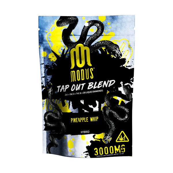 modus knockout blend 3.0 disposable vape Modus Knockout Blend 3.0 D8 D10 THCA (3000Mg) Gummies