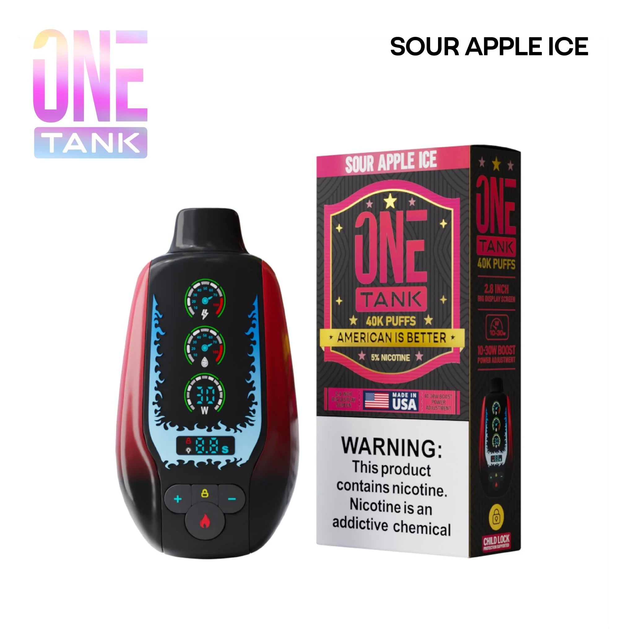 ONE TANK 40K PUFF DISPOSABLES *MADE IN USA*