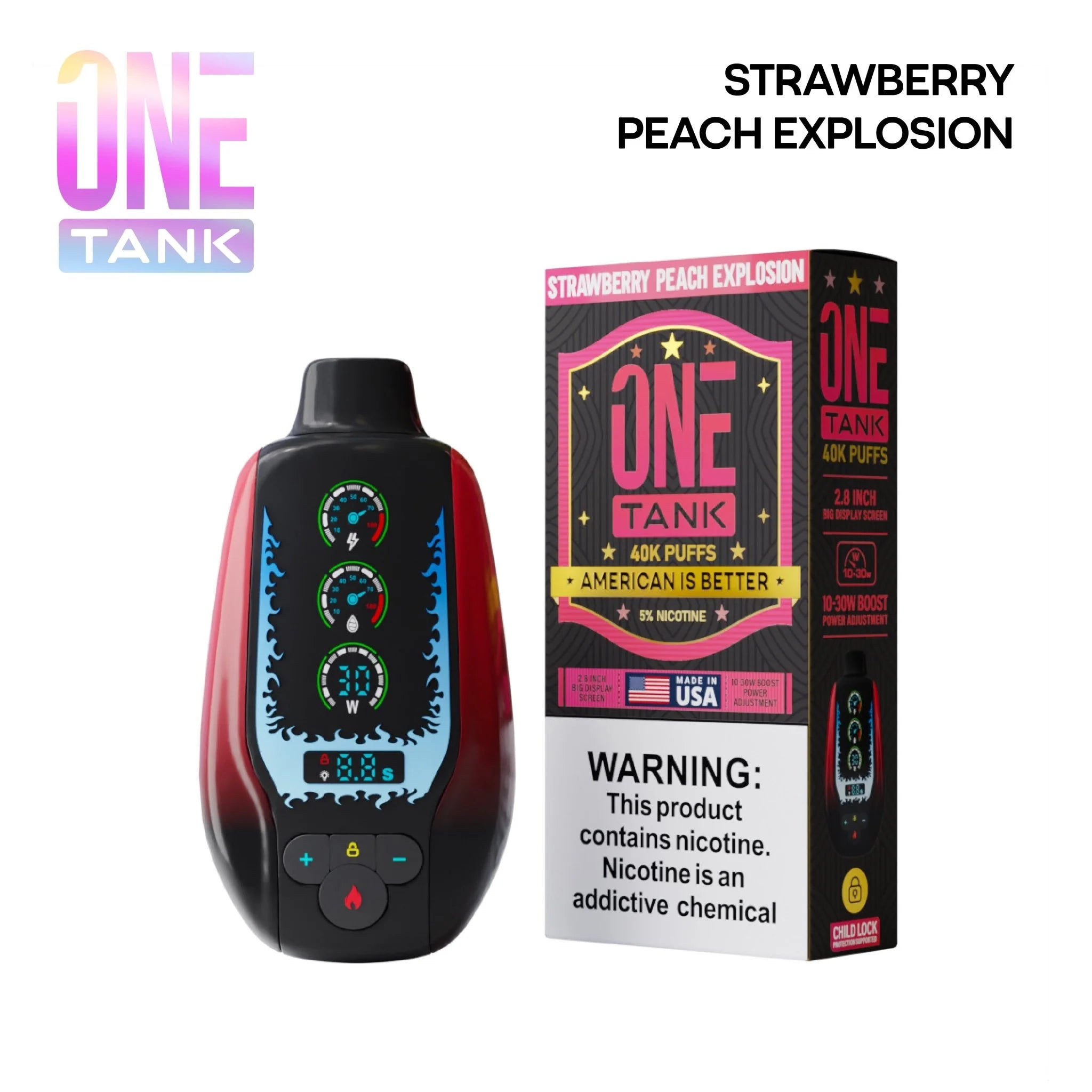 ONE TANK 40K PUFF DISPOSABLES *MADE IN USA*