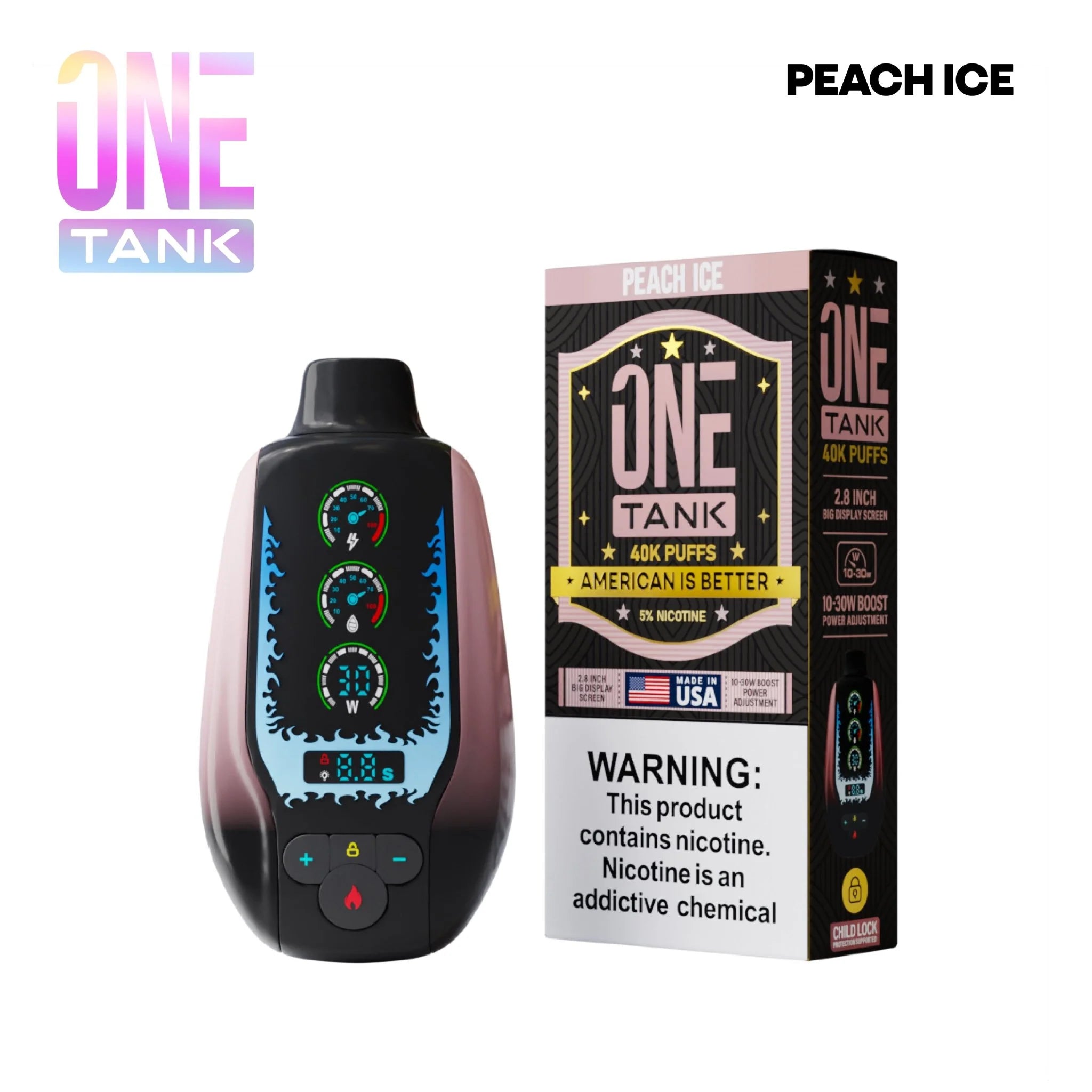 ONE TANK 40K PUFF DISPOSABLES *MADE IN USA*