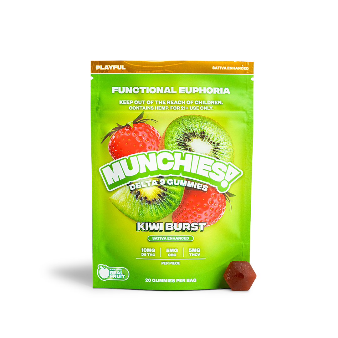Delta Munchies Functional Euphoria D9 CBG THCV Gummies (20ct)